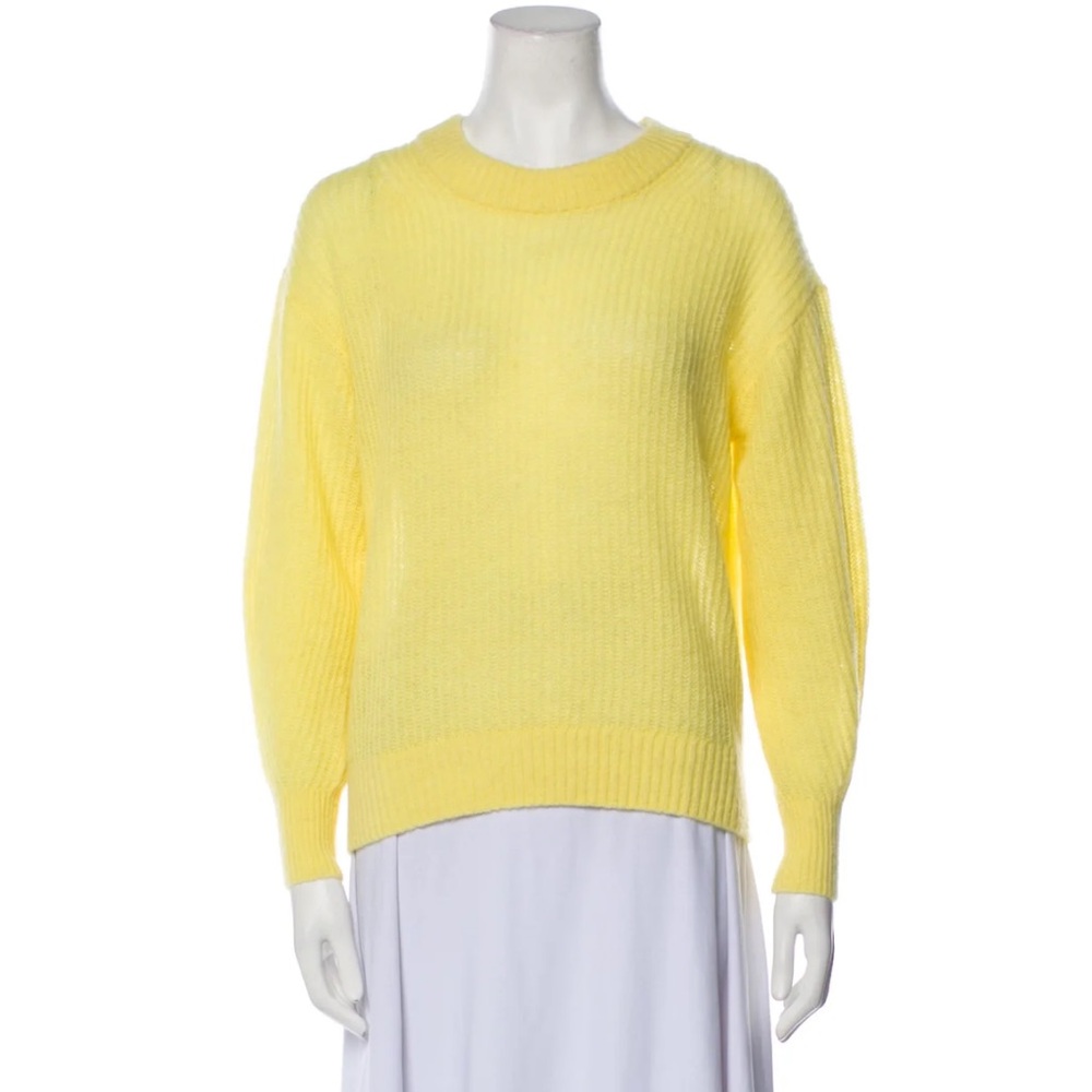 Everlane Alpaca Crew Sweater Women Lemon Yellow New with Tag NWT Medium